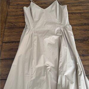 Aritzia Strapless Tan Dress